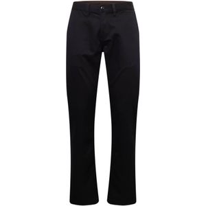 Vansvoor mannen. VN000HZABLK1 Authentieke zwarte getailleerde chino broek zwart (26/30), Casual, Katoen