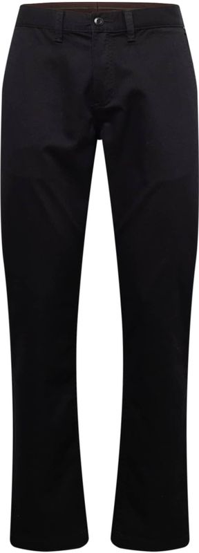 Vansvoor mannen. VN000HZABLK1 Authentieke zwarte getailleerde chino broek zwart (26/30), Casual, Katoen