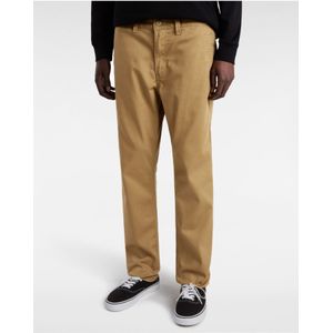 Vansvoor mannen. VN000HZADZ91 Authentieke bruine slim fit chino broek (28/30), Casual, Katoen