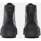 Veterlaarsjes - Effen - Leer - Middelhoge Hak - Flexibele Zool