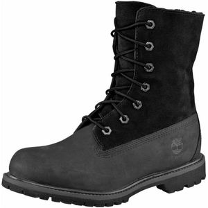 Timberland - Authentic Mid Warm Lined Waterproof Boot - Snowboots - Zwart - Nubuck