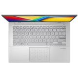 ASUS Vivobook Go 14 E1404FA-NK385W AMD Ryzen™ 5 7520U Laptop 35,6 cm (14") Full HD 16 GB LPDDR5-SDRAM 512 GB SSD Wi-Fi 5 (802.11ac) Windows 11 Home Zilver