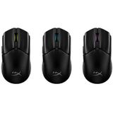 HyperX Pulsefire Haste 2 Mini Wireless Black Gaming Mouse muis Gamen Ambidextrous RF Wireless + Bluetooth + USB Type-A Optisch 26000 DPI