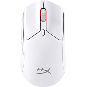 HyperX Pulsefire Haste 2 Mini-gamingmuis, draadloos, voor pc, compact, licht, Bluetooth, 2,4 GHz, wit
