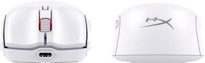 HyperX Pulsefire Haste 2 Mini Wireless White Gaming Mouse muis Gamen Ambidextrous RF Wireless + Bluetooth + USB Type-A Optisch 26000 DPI