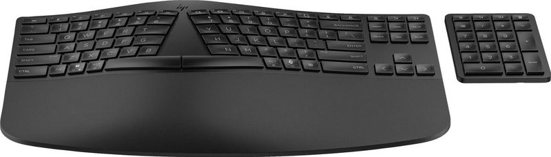 HP 960 - Draadloos Toetsenbord - Ergonomisch - Zwart - Qwerty - ISO Layout
