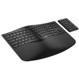 HP 960 BLK Ergonomic Wireless Keyboard toetsenbord Thuis RF-draadloos + Bluetooth Zwart