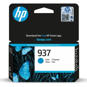 HP 937 Cyan Original Ink Cartridge inktcartridge 1 stuk(s) Origineel Normaal rendement