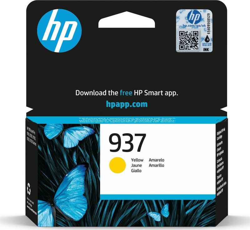 HP 937 Magenta Original Ink Cartridge inktcartridge 1 stuk(s) Origineel Normaal rendement