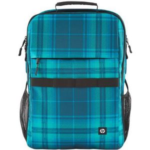 HP Campus XL Tartan Plaid Backpack rugzak Casual rugzak Blauw Polyester, Polyfoam