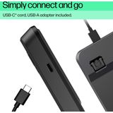 HP 400 Backlit - Toetsenbord - QWERTY - Zwart - Met Kabel