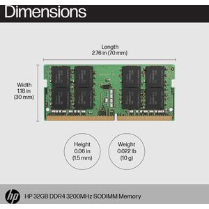 HP 16GB DDR4 3200 SODIMM Memory geheugenmodule