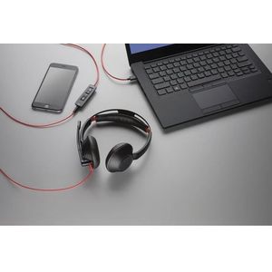 HP Poly Blackwire C5220 On Ear headset Kabel Stereo Zwart Headset