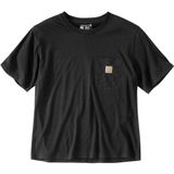 Carhartt - T-Shirt - Zwart - Katoen/Tencel - Lichtgewicht - Ronde Hals