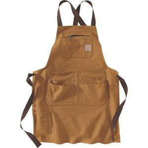 Carhartt - Firm Duck Apron - Kleur Carhartt Brown - Materiaal Duck