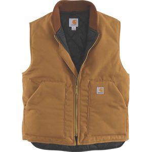 Carhartt - V01 Insulated Rib Collar Vest - Bruin - Gevoerde Weste - 100% Katoen