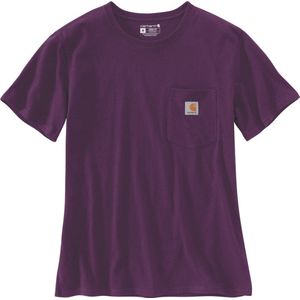 Carhartt Damen Workw Pocket S S T-Shirt 103067 Eggplant