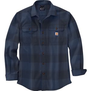 Carhartt Flannel L/S Plaid Shirt 106356 Navy-L