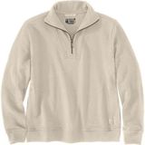 Carhartt - Women Fiber Series Half-Zip Sweatshirt - Oat Milk - Katoenmix