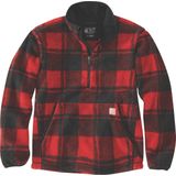 Carhartt - Fleece Pullover - Crabapple/Black Plaid - Sherpa-Fleece