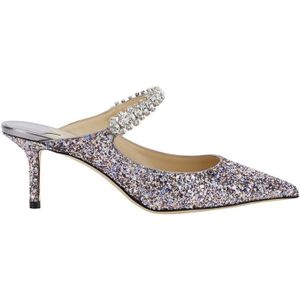 Jimmy Choo - Bing Glitter - Pumps - Grijs - Zilveren Glitter