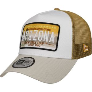 New Era Trucker Cap - License Plate Arizona Canyon, beige, Eén maat