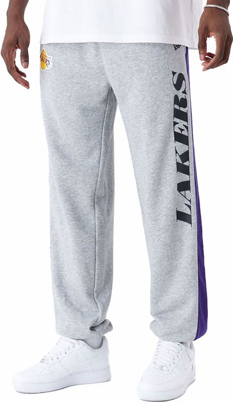 New Era Trainingsbroek Heren - Grijs - Lakers - Katoen en Polyester