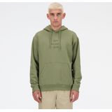 new balance Sweatshirt 'Iconic Collegiate'  groen / donkergroen