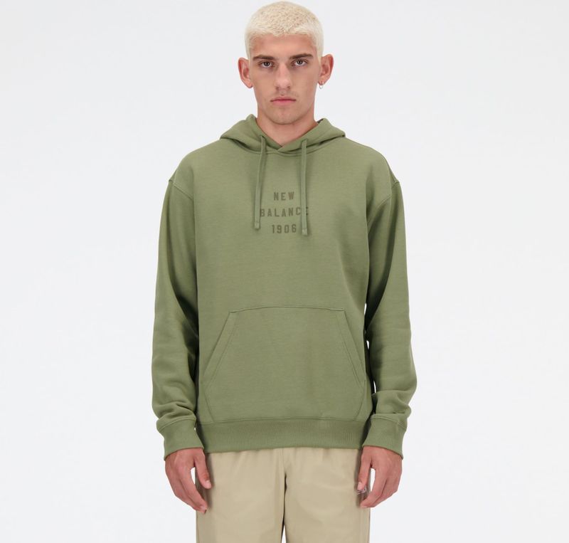 new balance Sweatshirt 'Iconic Collegiate'  groen / donkergroen