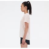 New Balance Short Sleeve Dames Sportshirt - QUARTZ PINK