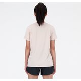 New Balance Short Sleeve Dames Sportshirt - QUARTZ PINK