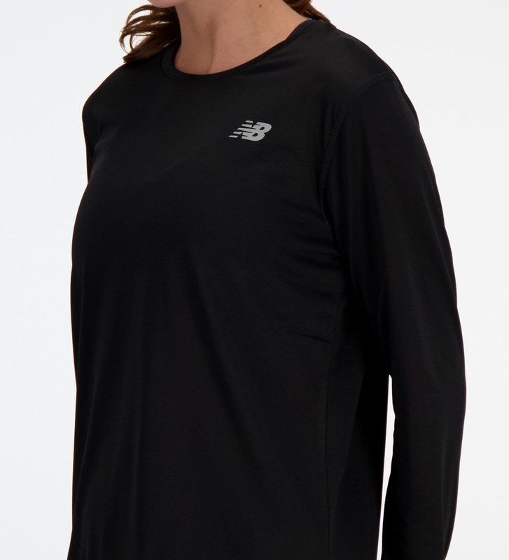 New Balance Long Sleeve Dames Sportshirt - Zwart