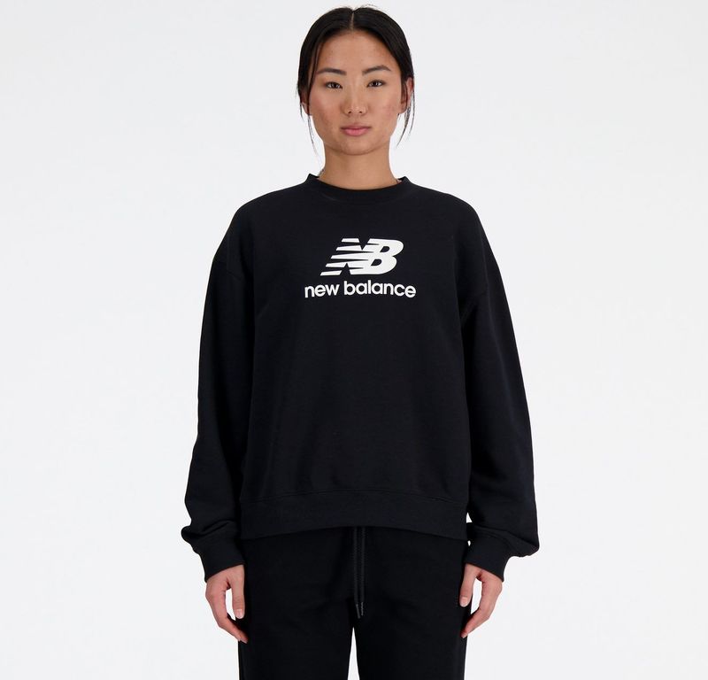 New Balance - Crewneck Sweater - Zwart - Zachte Stof