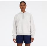 New Balance French Terry Small Logo Hoodie Dames Trui - ASH HEATHER