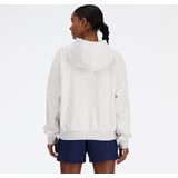 New Balance French Terry Small Logo Hoodie Dames Trui - ASH HEATHER