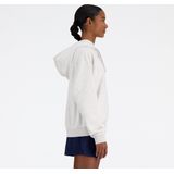 New Balance French Terry Small Logo Hoodie Dames Trui - ASH HEATHER