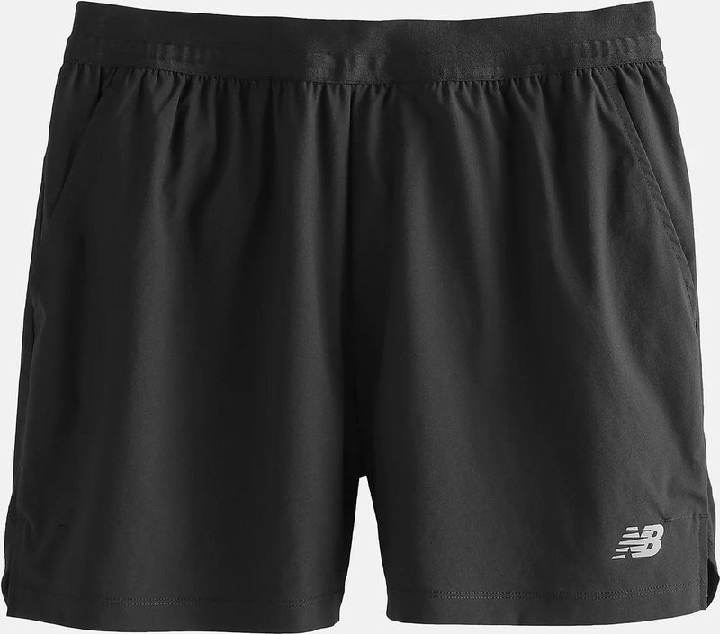 New Balance - AC Gevoerde 5 Inch Shorts - Zwart - Katoen - Sneldrogende Technologie