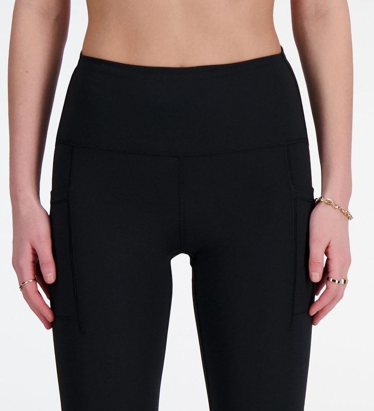 New Balance Sleek 27 Inch High Rise Legging Dames Sportlegging - Zwart