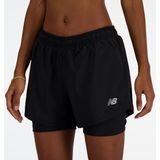 New Balance - Sport Essentials 2in1 3 Inch Short - Dames - Hardloopshort