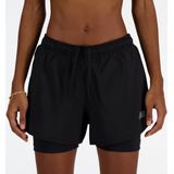 New Balance - Sport Essentials 2in1 3 Inch Short - Dames - Hardloopshort