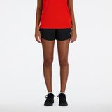 New Balance Short 3 Inch Dames Sportbroek - Zwart