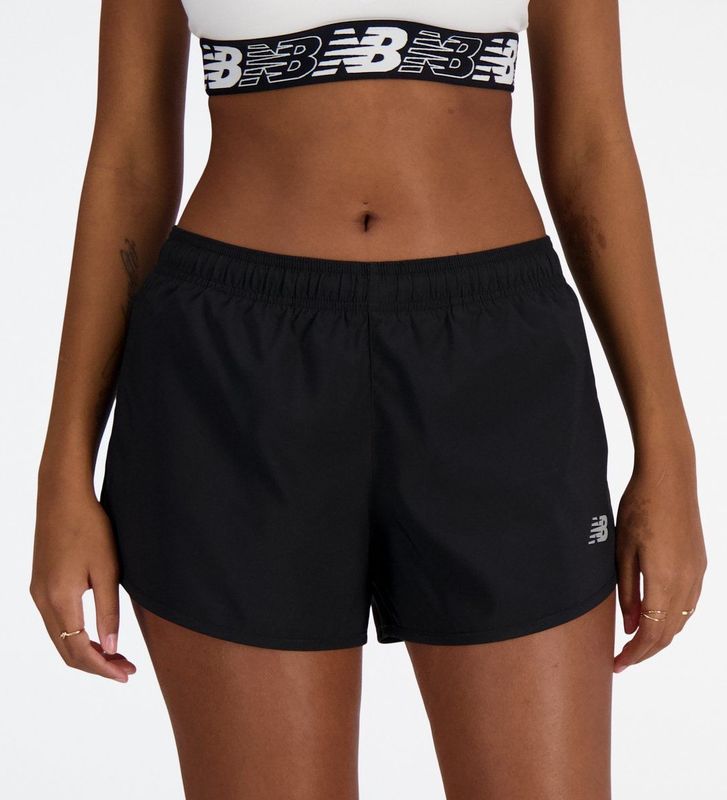 New Balance Short 3 Inch Dames Sportbroek - Zwart