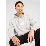 New Balance French Terry Logo Hoodie Mt41501-grey - Kleur Grijs