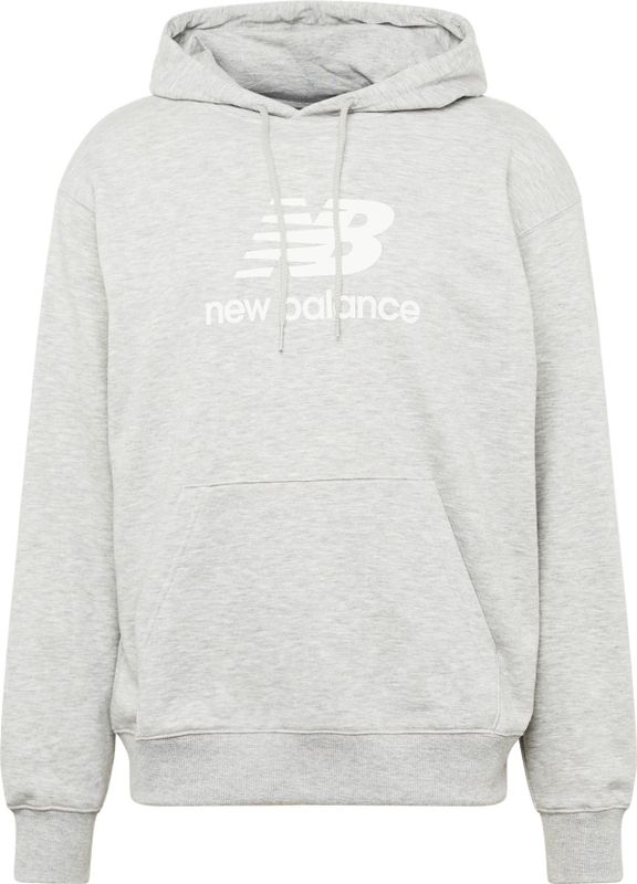 New Balance French Terry Logo Hoodie Mt41501-grey - Kleur Grijs