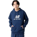 New Balance French Terry Logo Hoodie Mt41501 nny Kleur Blauw