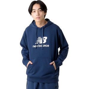New Balance French Terry Logo Hoodie Mt41501 nny Kleur Blauw
