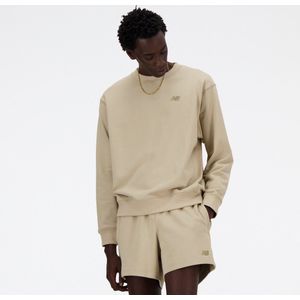 New Balance NB Athletics French Terry Crew Heren Trui - STONEWARE