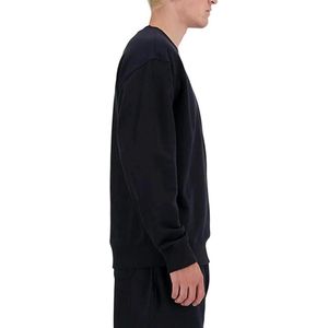 New Balance Sport Essentials French Terry Crew Heren Trui - BLACK