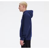 New Balance Small Logo French Terry Hoodie Heren Trui - ATHLETIC Grijs