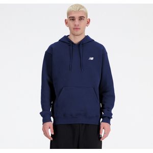 New Balance Small Logo French Terry Hoodie Heren Trui - ATHLETIC Grijs